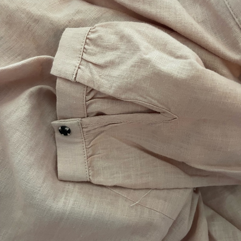 Vix Hermanny peach color linen Beach Dress - Picture 3 of 6